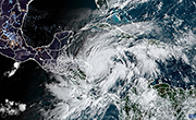 satellite image of Hurricane Eta
