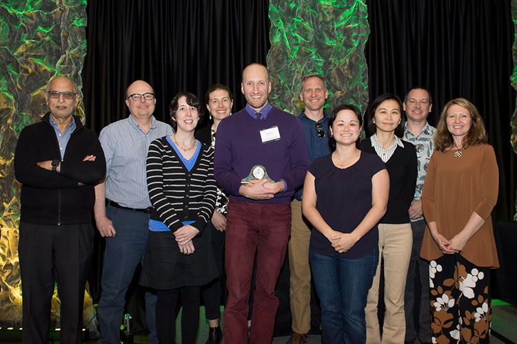 Jeff Pierce, his wife and members of the Department of Atmospheric Science