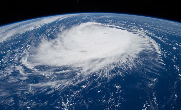 Satellite image of Hurricane Edouard