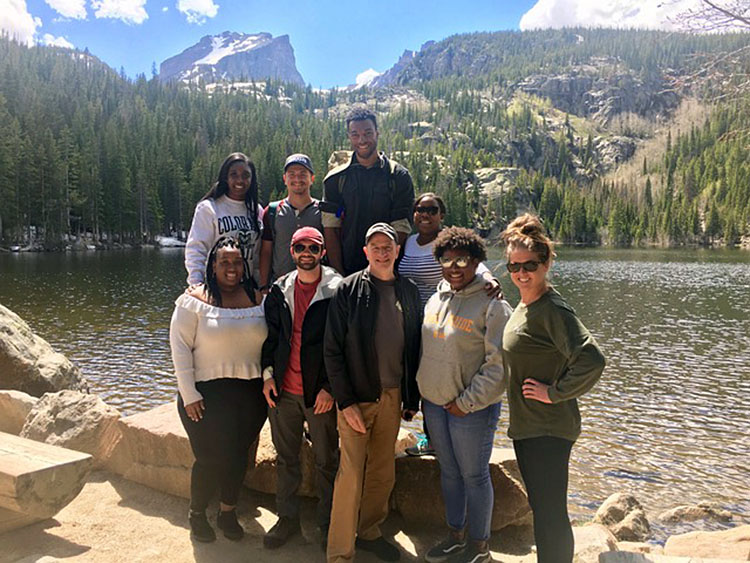 North Carolina A&T State University students at RMNP