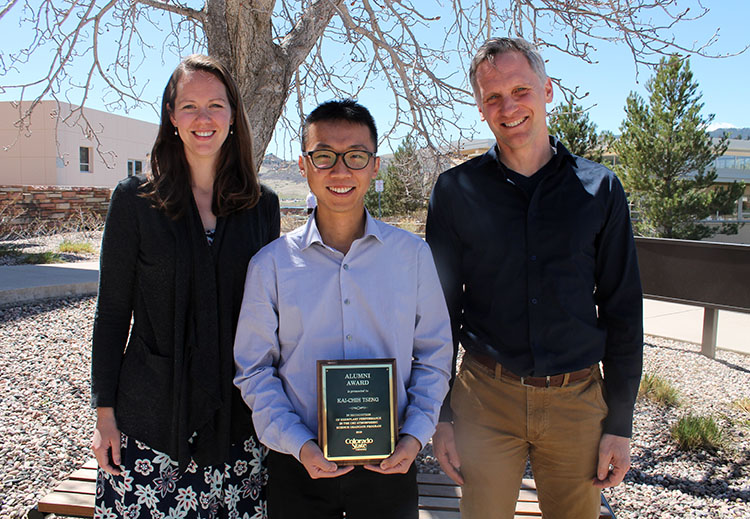 Kai-Chih Tseng and his advisers, Elizabeth Barnes and Eric Maloney