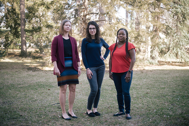 Science communication experts: Ashley Anderson, Nicole Kelp and Melissa Burt