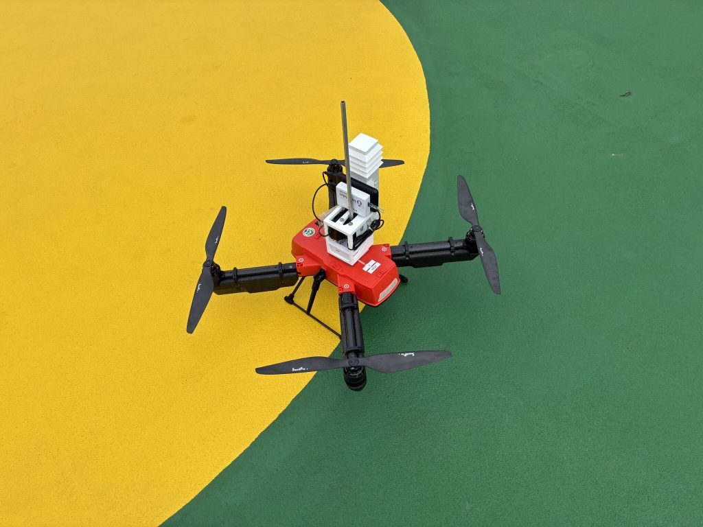 drone on boat